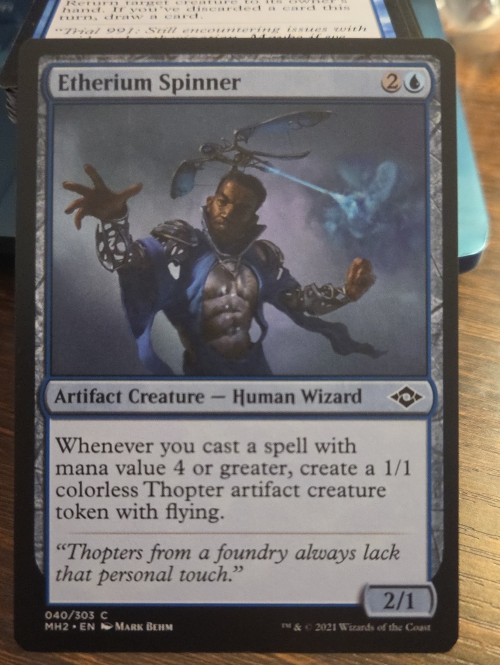 Etherium Spinner Home Art Print - Blue
